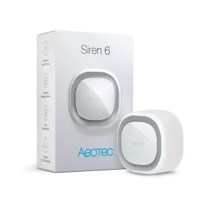 Кімнатна сирена з вбудованим акумулятором Aeotec Siren 6 — AEOEZW164 UA