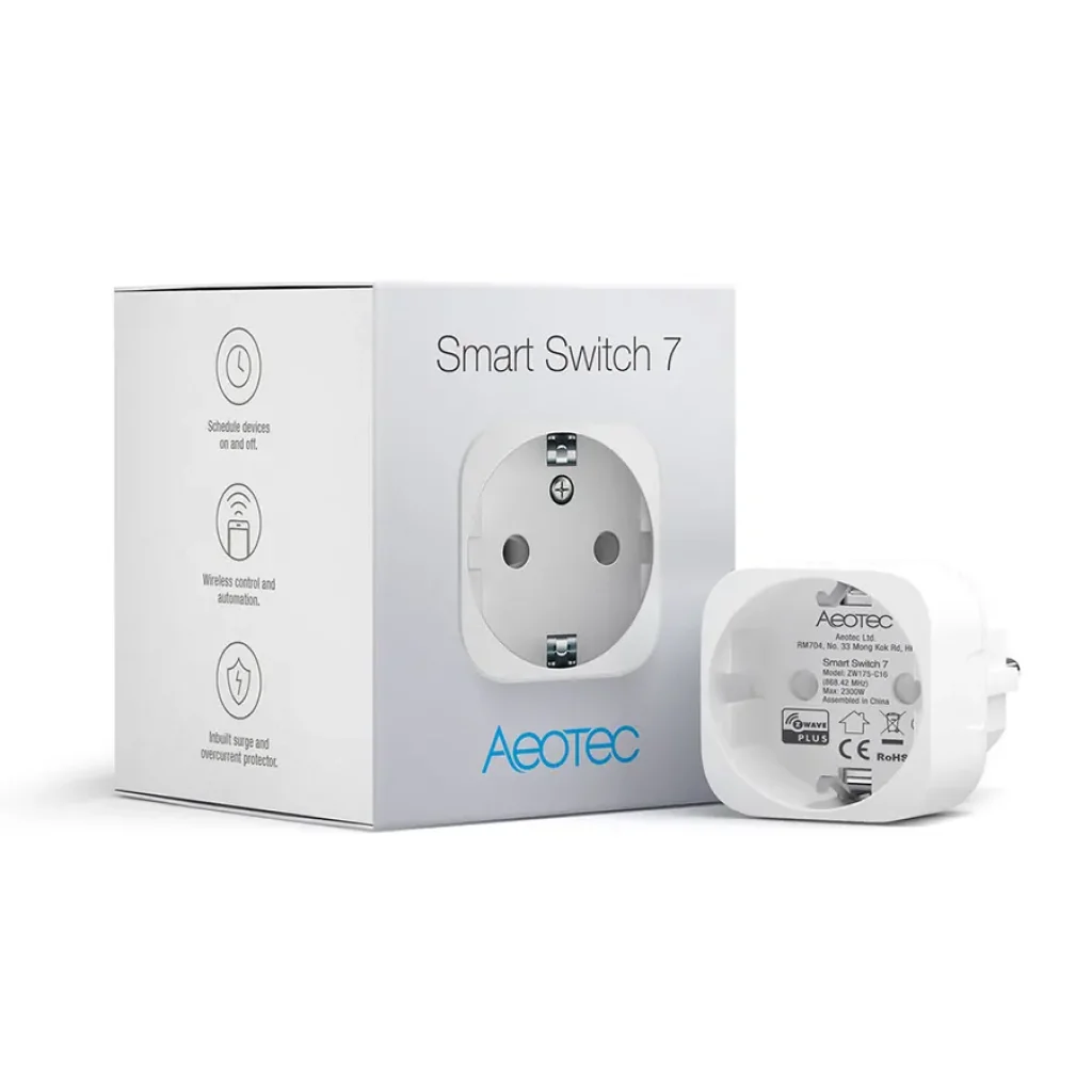 Розетковий вимикач Aeotec Smart Switch 7 із лічильником електроенергії - AEOEZW175 UA