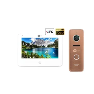 Комплект відеодомофону Neolight NeoKIT HD Pro Bronze UA