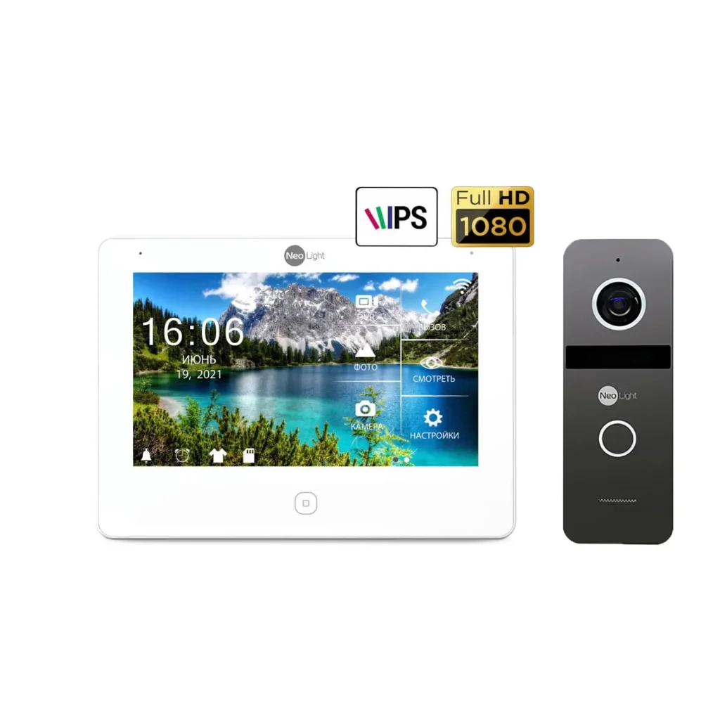 Комплект відеодомофону Neolight NeoKIT HD Pro Graphite UA