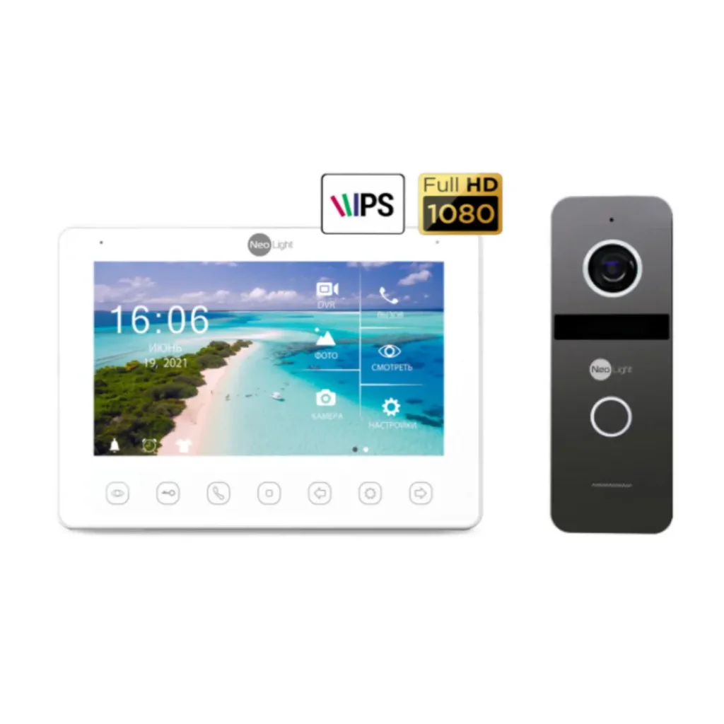 Комплект відеодомофону Neolight OMEGA+ HD / Solo FHD Graphite UA