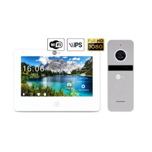 Комплект відеодомофону NeoLight NeoKIT HD Pro WiFi Silver UA