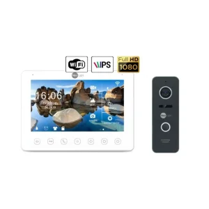 Комплект відеодомофону NeoLight NeoKIT HD+ WiFi Black UA