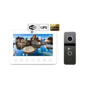 Комплект відеодомофону NeoLight NeoKIT HD+ WiFi Graphite UA