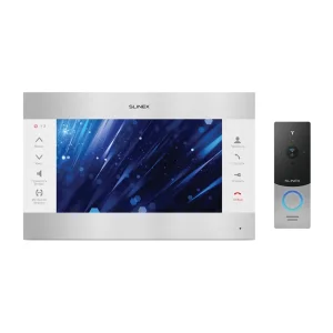 Комплект видеодомофона Slinex SL-10M Silver White + Вызывная панель Slinex ML-20HD Silver Black UA