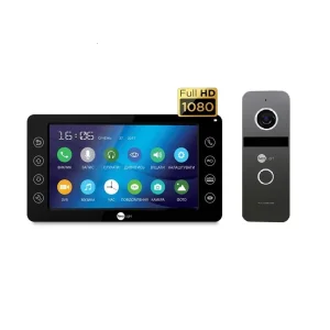 Комплект видеодомофона Neolight Kappa+ HD Black / Solo FHD Graphite UA