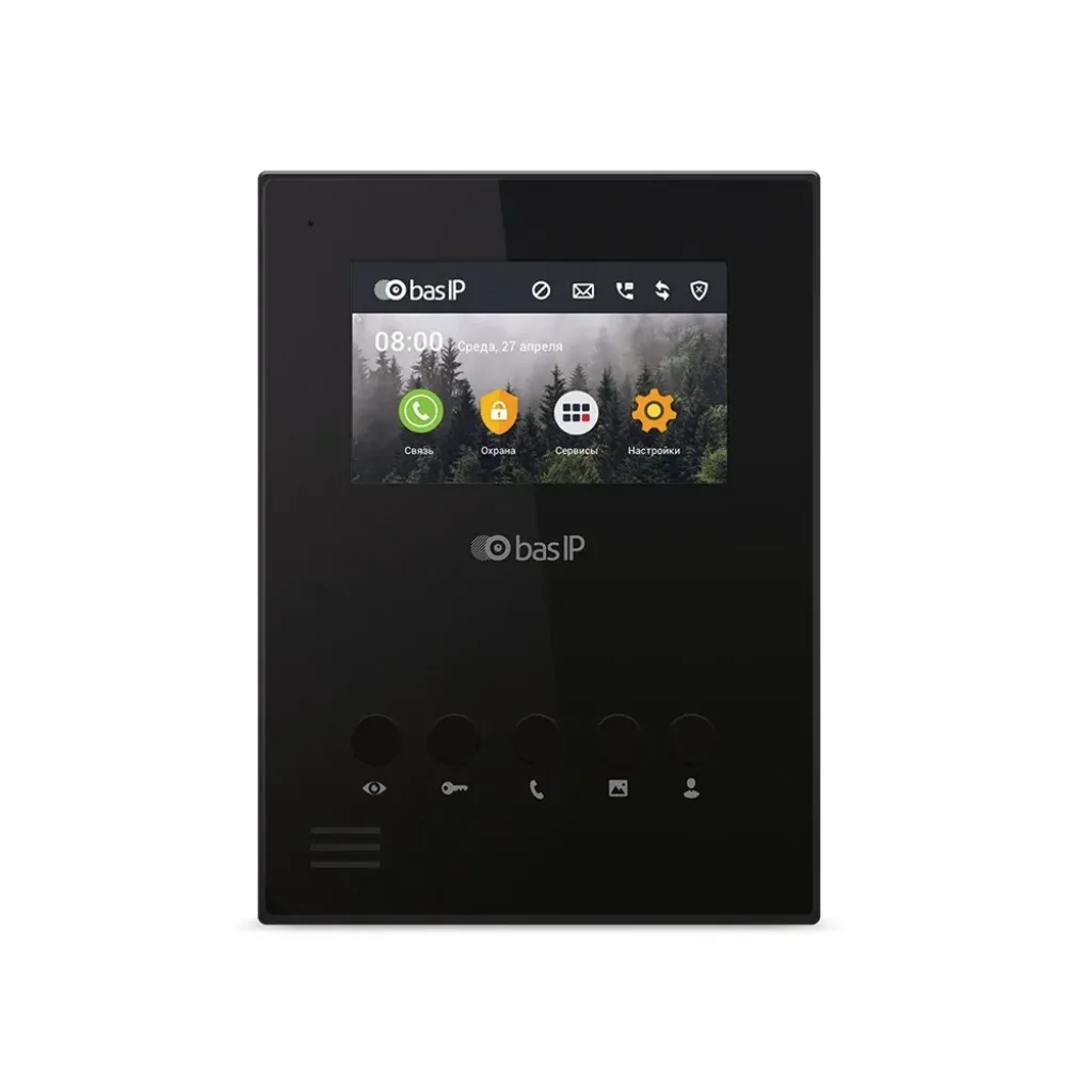 IP видеодомофон BAS-IP AU-04L BLACK UA