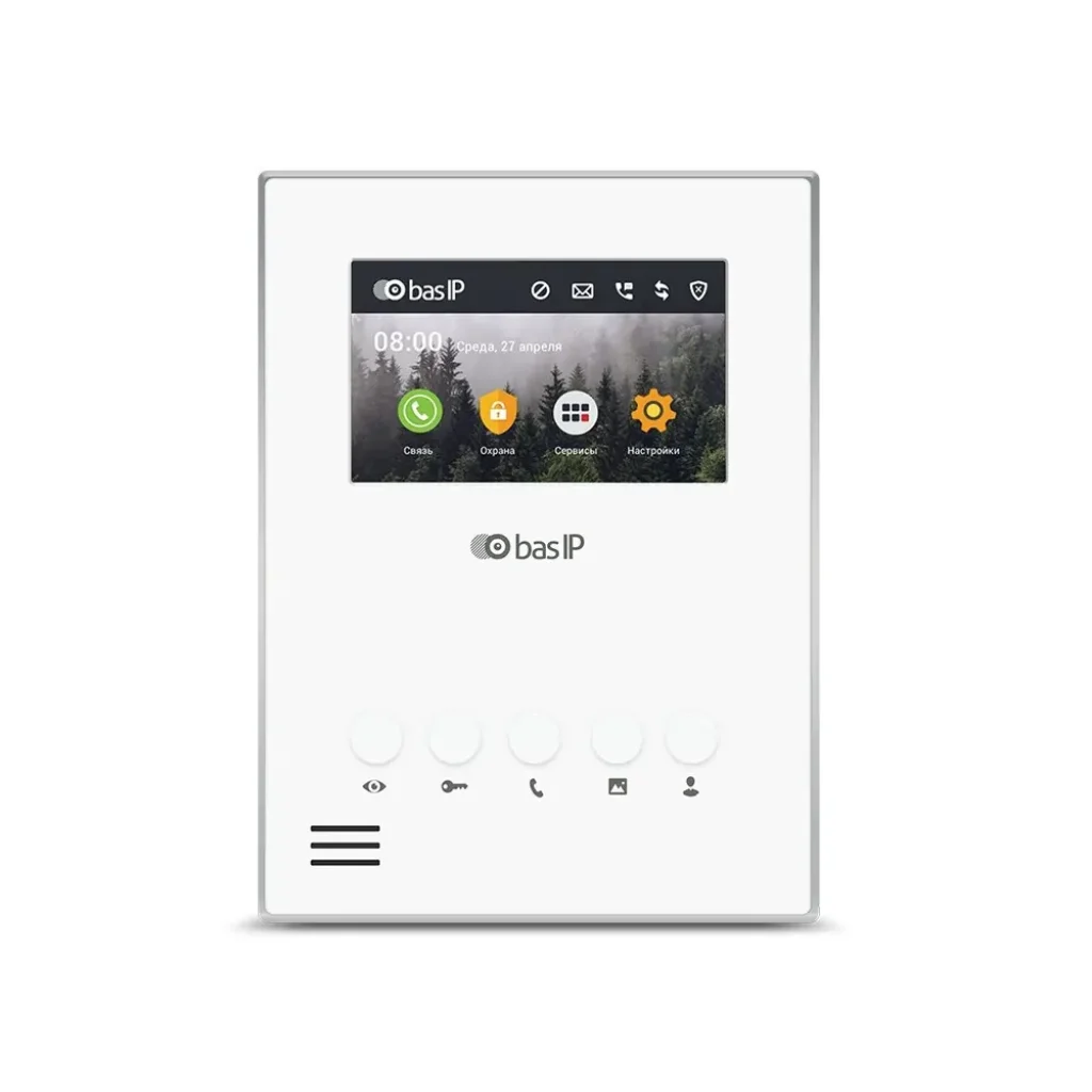 IP видеодомофон BAS-IP AU-04L WHITE UA