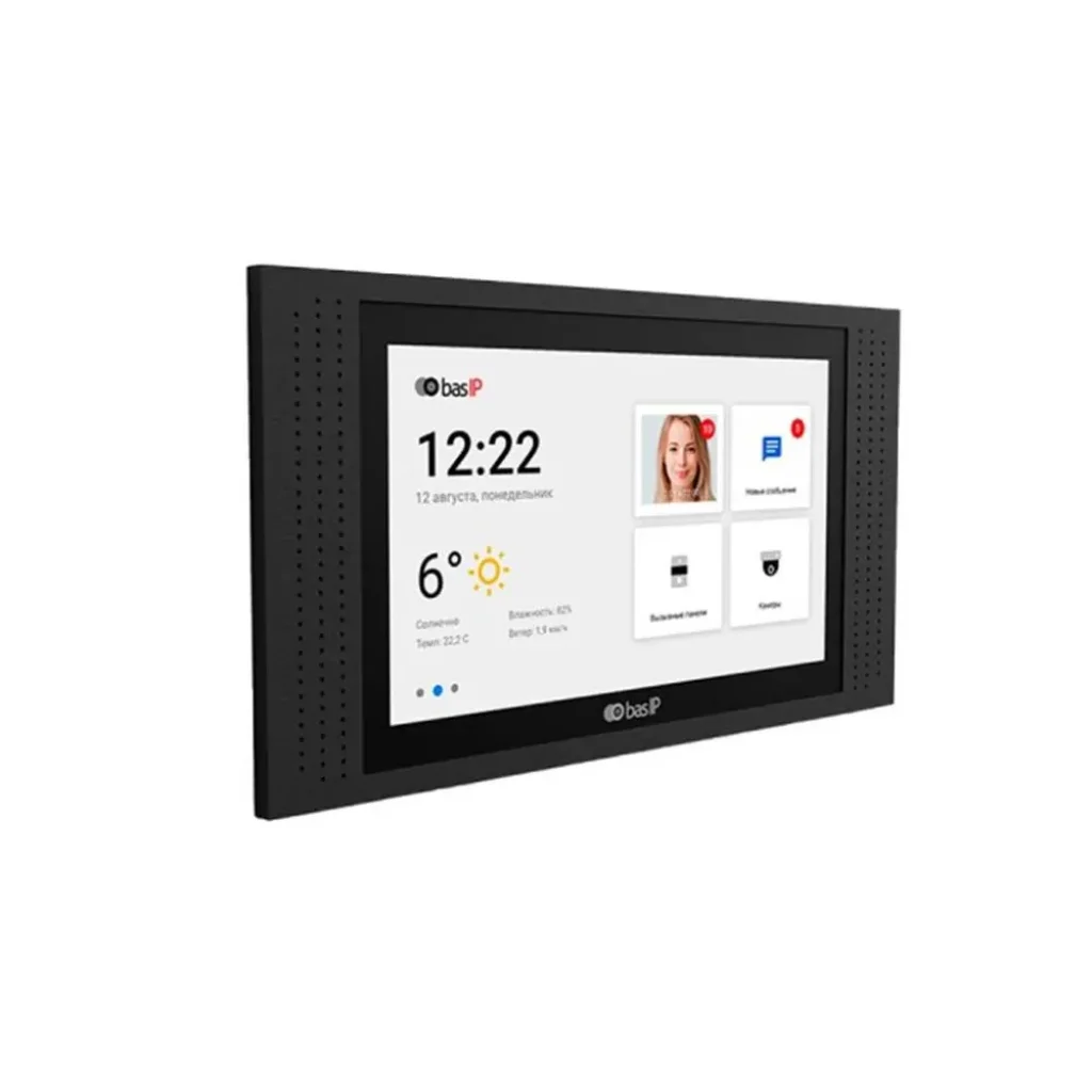 IP відеодомофон Bas-IP AT-07LT Black UA