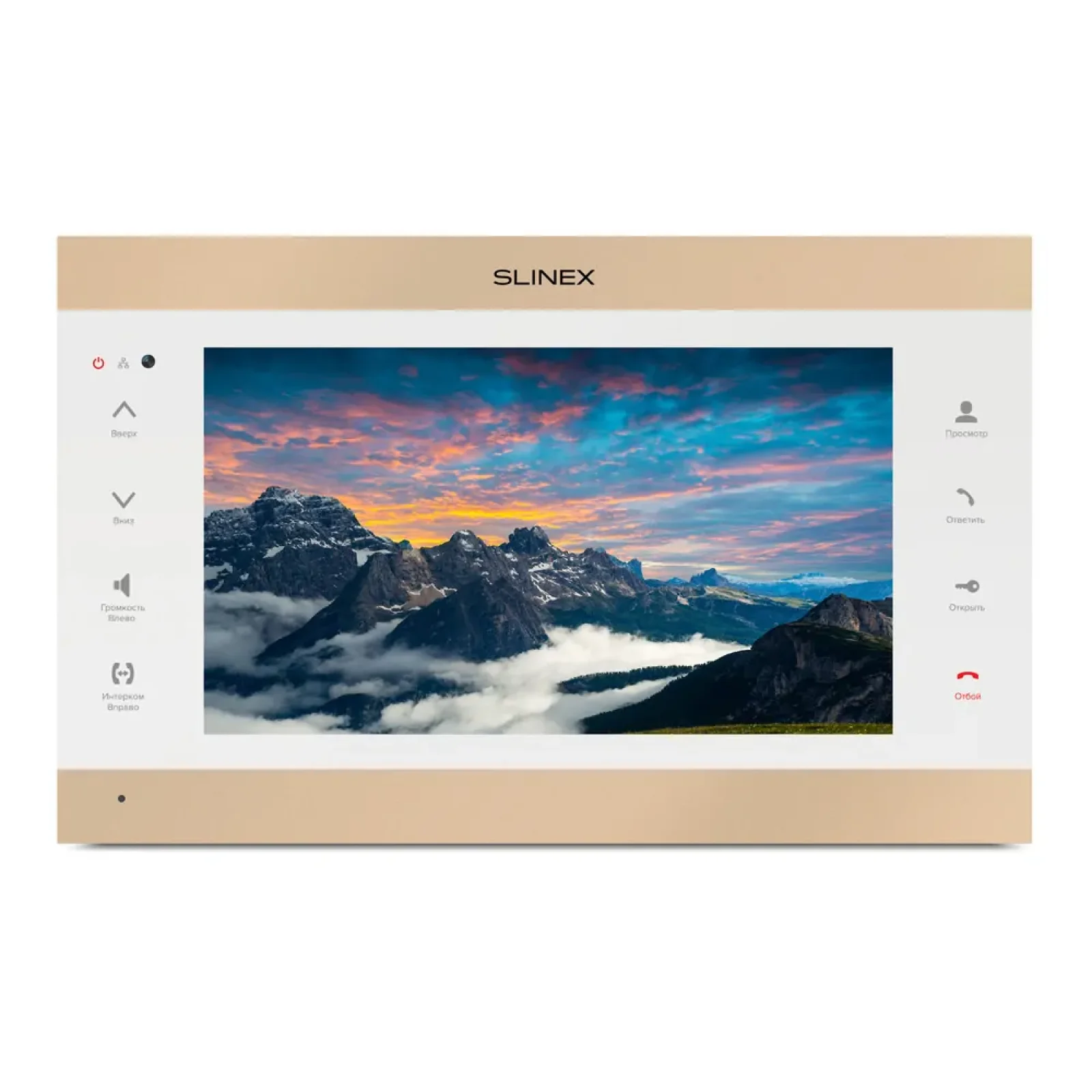 IP-відеодомофон Slinex SL-10IPTHD (gold + white) UA