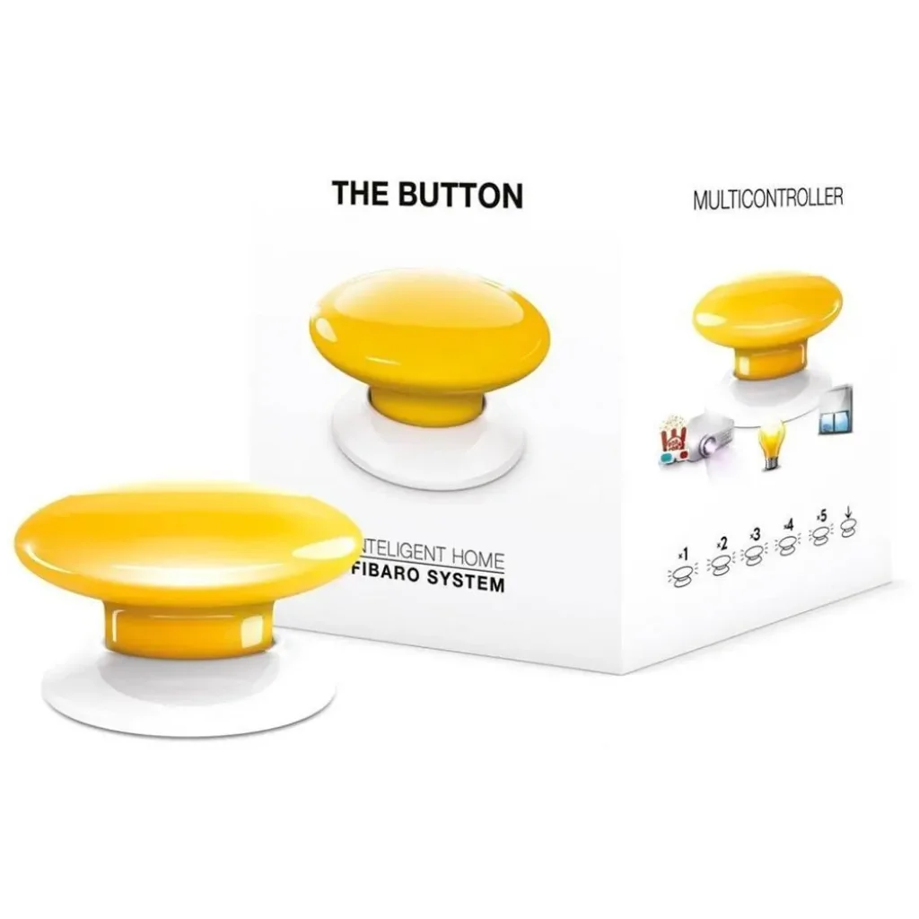 Кнопка керування Z-Wave Fibaro The Button yellow - FGPB-101-4 UA