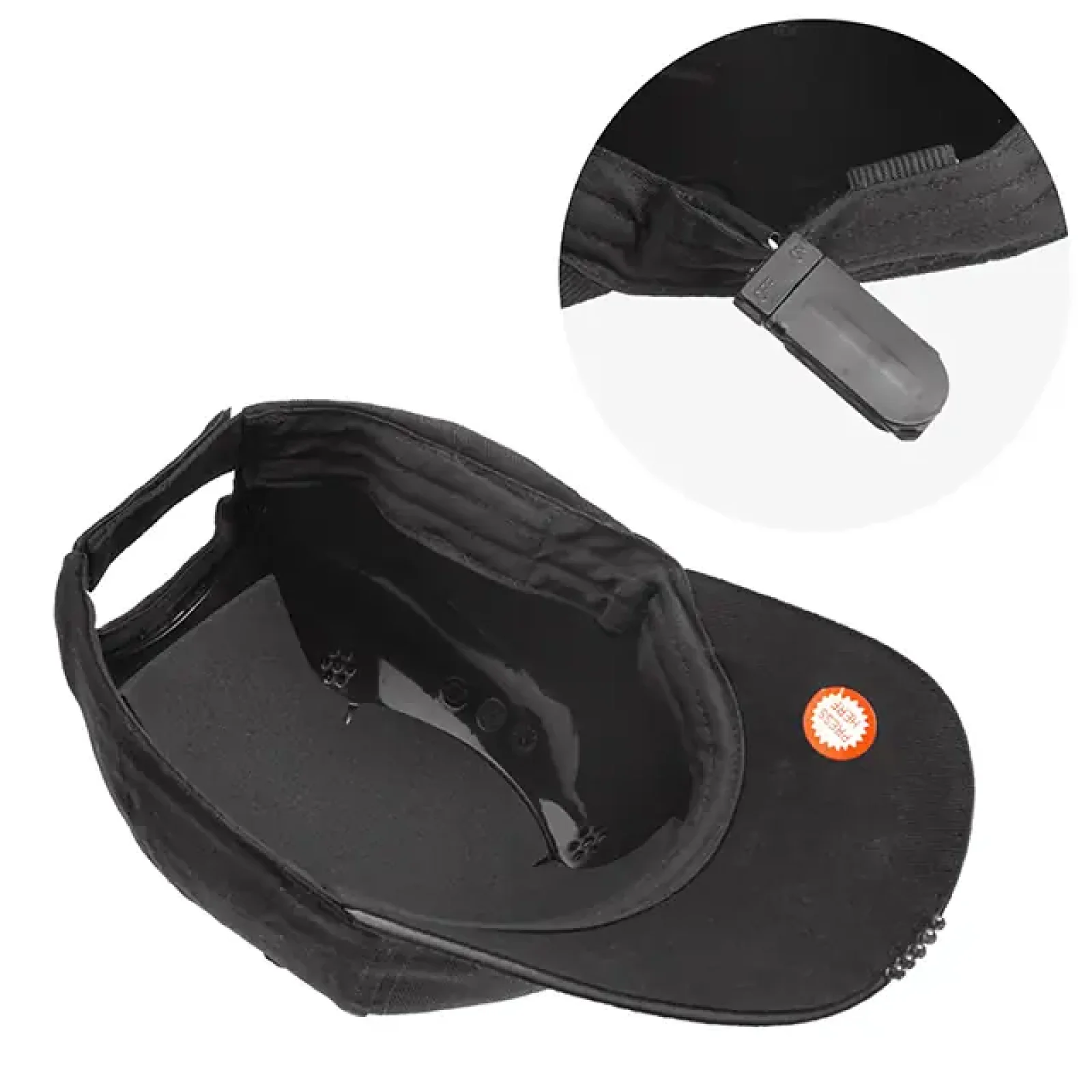 Каскетка захисна з ліхтариком INTERTOOL (SP-2006) UA