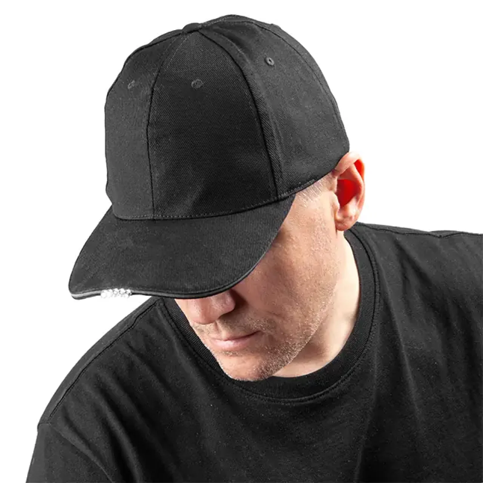 Каскетка захисна з ліхтариком INTERTOOL (SP-2006) UA