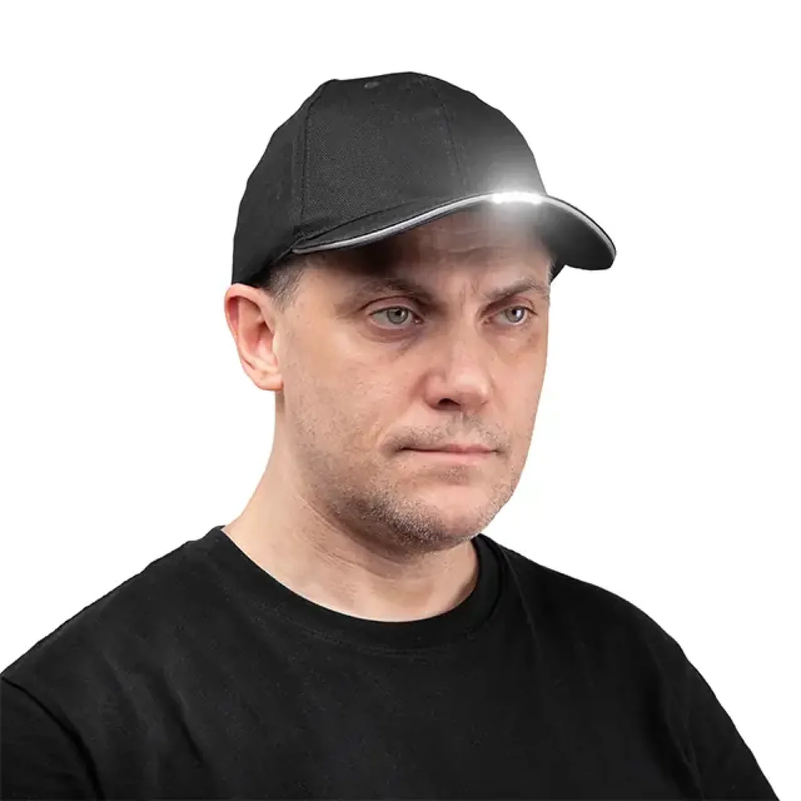 Каскетка захисна з ліхтариком INTERTOOL (SP-2006) UA