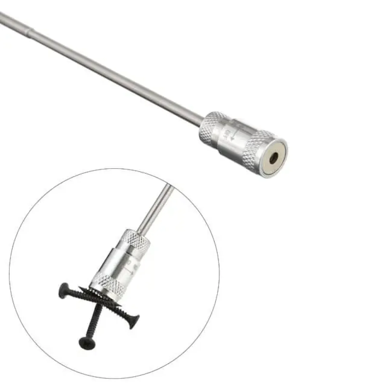 Захват магнітний телескопічний з led-підсвічуванням 190-810 мм, 2.25 кг INTERTOOL (ET-1017) UA