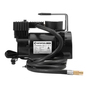 Компресор автомобільний 12 В, 14 А, циліндр 30 мм, макс. 7 бар, шланг 1 м, кабель живлення 3 м INTERTOOL (AC-0004) UA