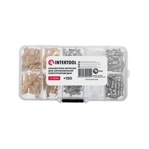 Коннектори обтискні, 150 шт., для автомобільної електропроводки INTERTOOL (TC-9005) UA