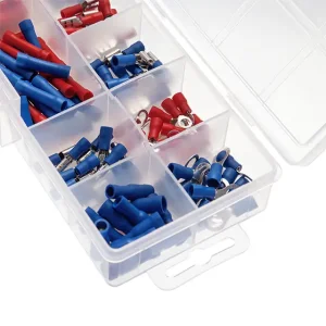 Коннектори обтискні, 144 шт., ізольовані, для автомобільної електропроводки INTERTOOL (TC-9010) UA