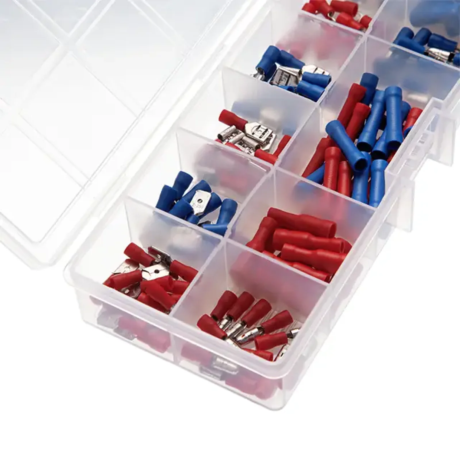 Коннектори обтискні, 144 шт., ізольовані, для автомобільної електропроводки INTERTOOL (TC-9010) UA