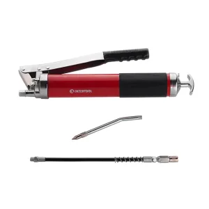 Шприц для змащування, двоплунжерний, 600 см³, з гнучким шлангом INTERTOOL (HT-0060) UA