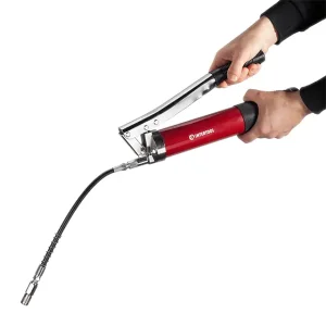 Шприц для змащування, двоплунжерний, 600 см³, з гнучким шлангом INTERTOOL (HT-0060) UA