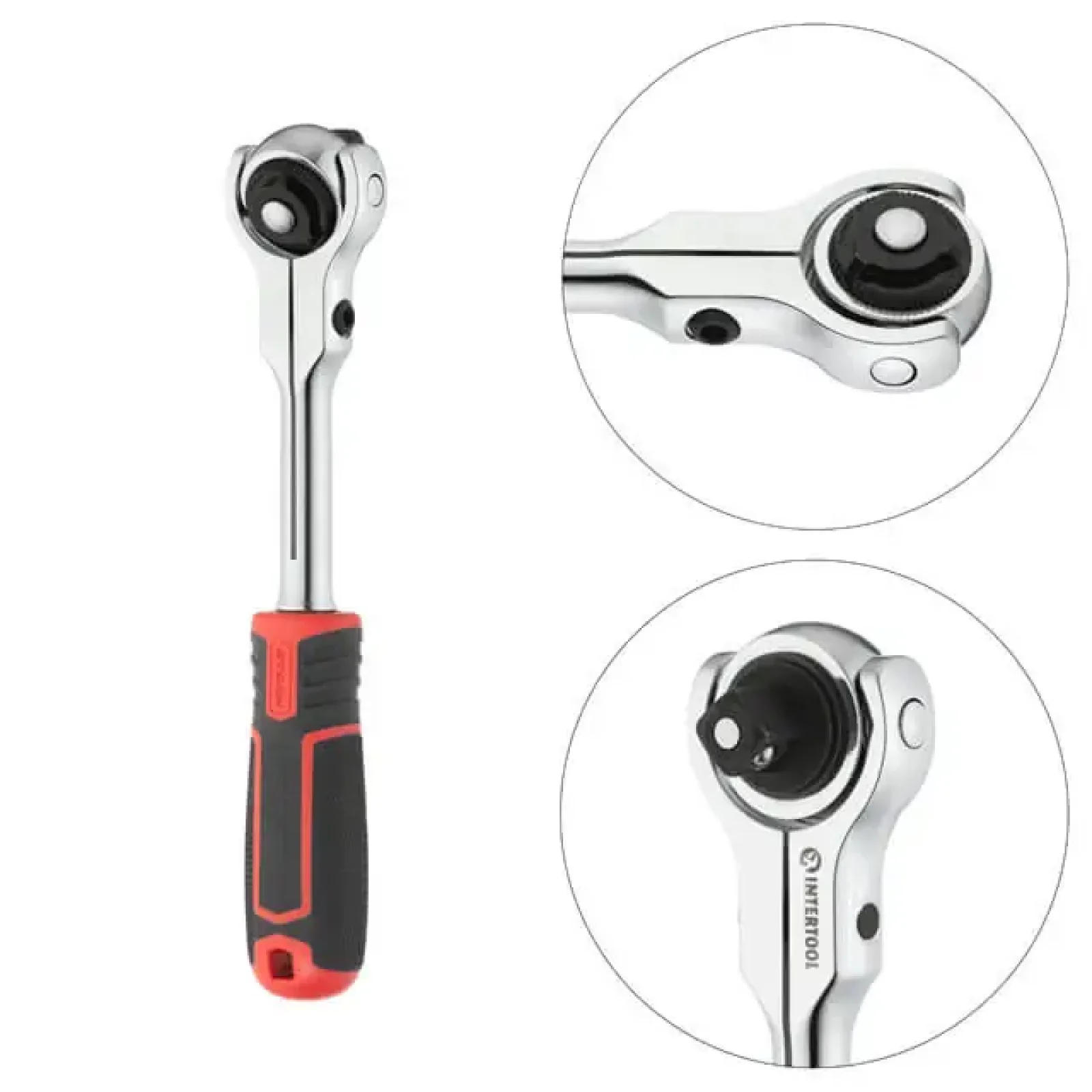 Рукоятка з храповим механізмом поворотна, 72 зуба 1/2 