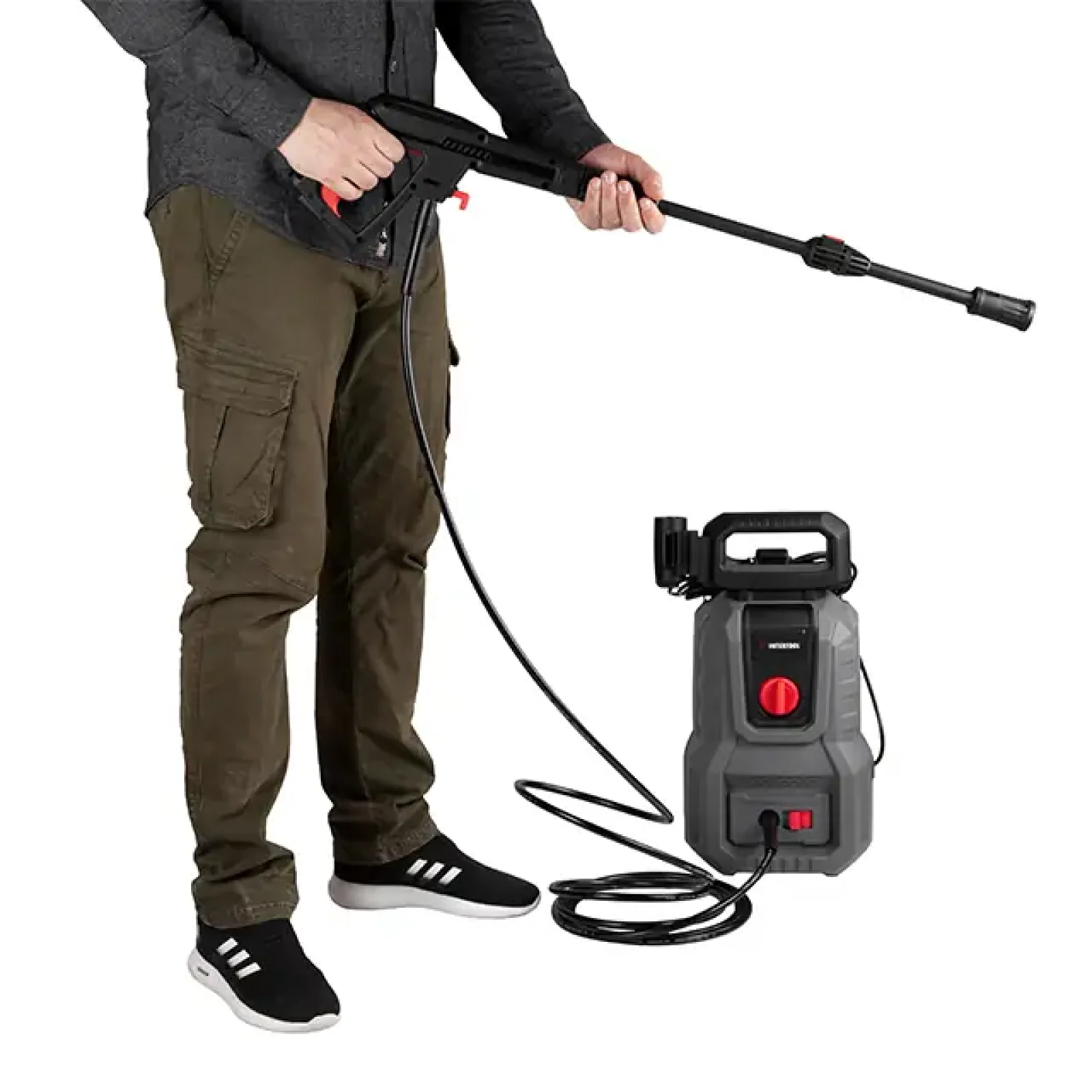Мийка високого тиску, 1,2 кВт, 70-100 бар, 6,5 л/хв, шланг 5 м INTERTOOL (DT-1512) UA