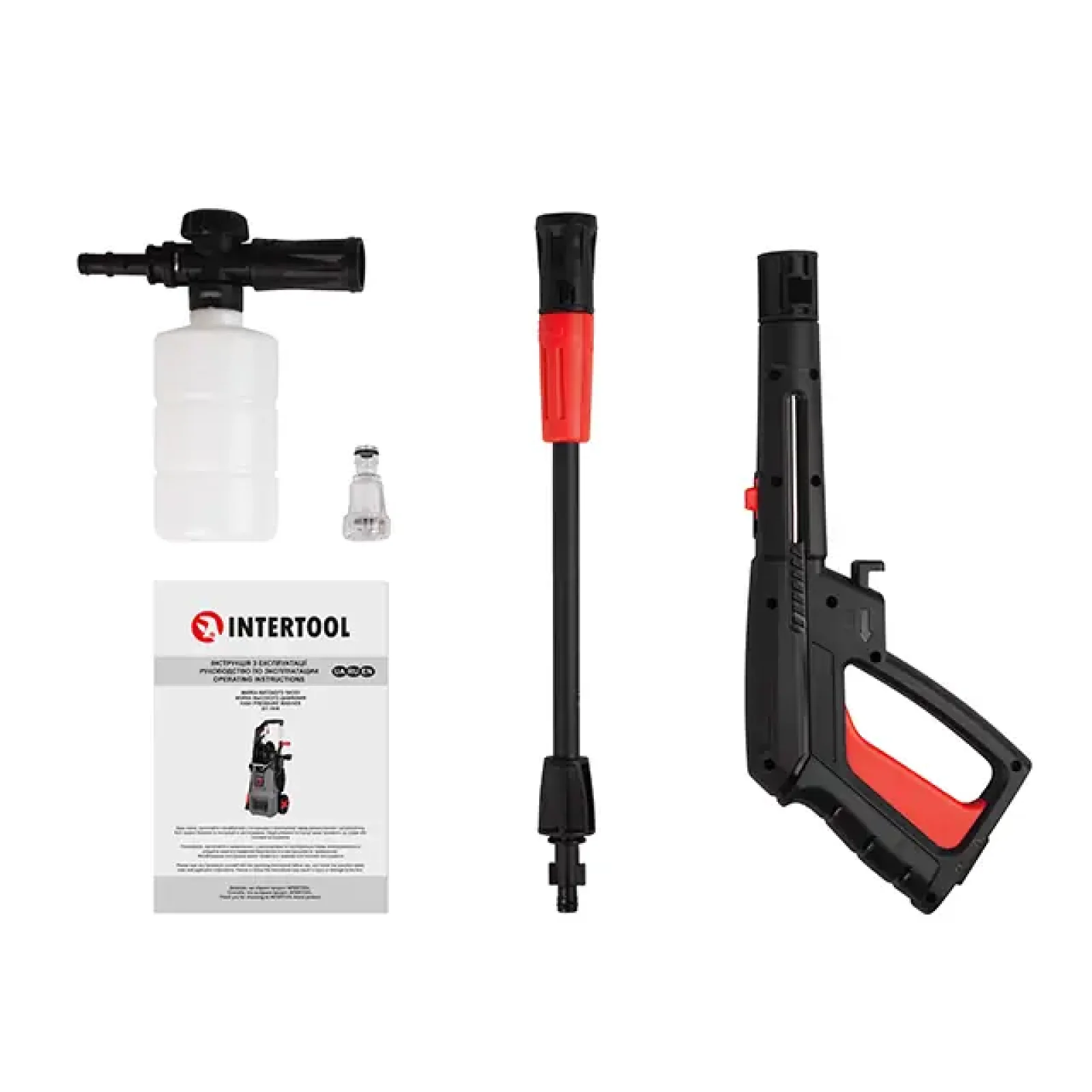 Мийка високого тиску, 2,0 кВт, 110-160 бар, 7 л/хв, шланг 5 м INTERTOOL (DT-1518) UA