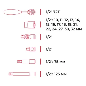 Набір інструментів, проф., 1/2