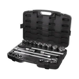 Набір інструментів, проф., 3/4", Cr-V, 20 од., головки: 19-50 мм, кейс INTERTOOL (ET-6023) UA
