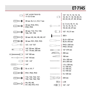 Набір інструментів, проф., 1/2