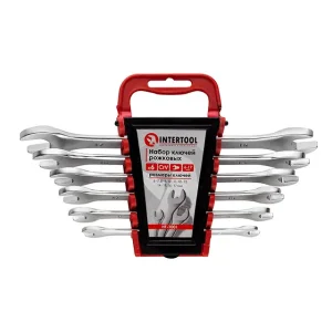 Набір ключів ріжкових, 6 шт., 6-17 мм INTERTOOL (HT-1001) UA