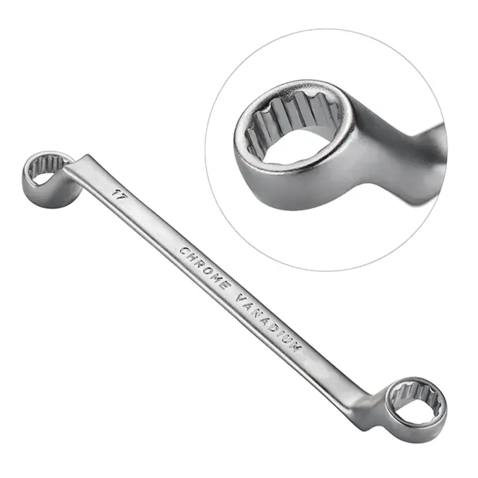 Набір ключів накидних, 6 шт., 6-17 мм, Cr-V INTERTOOL (HT-1101) UA