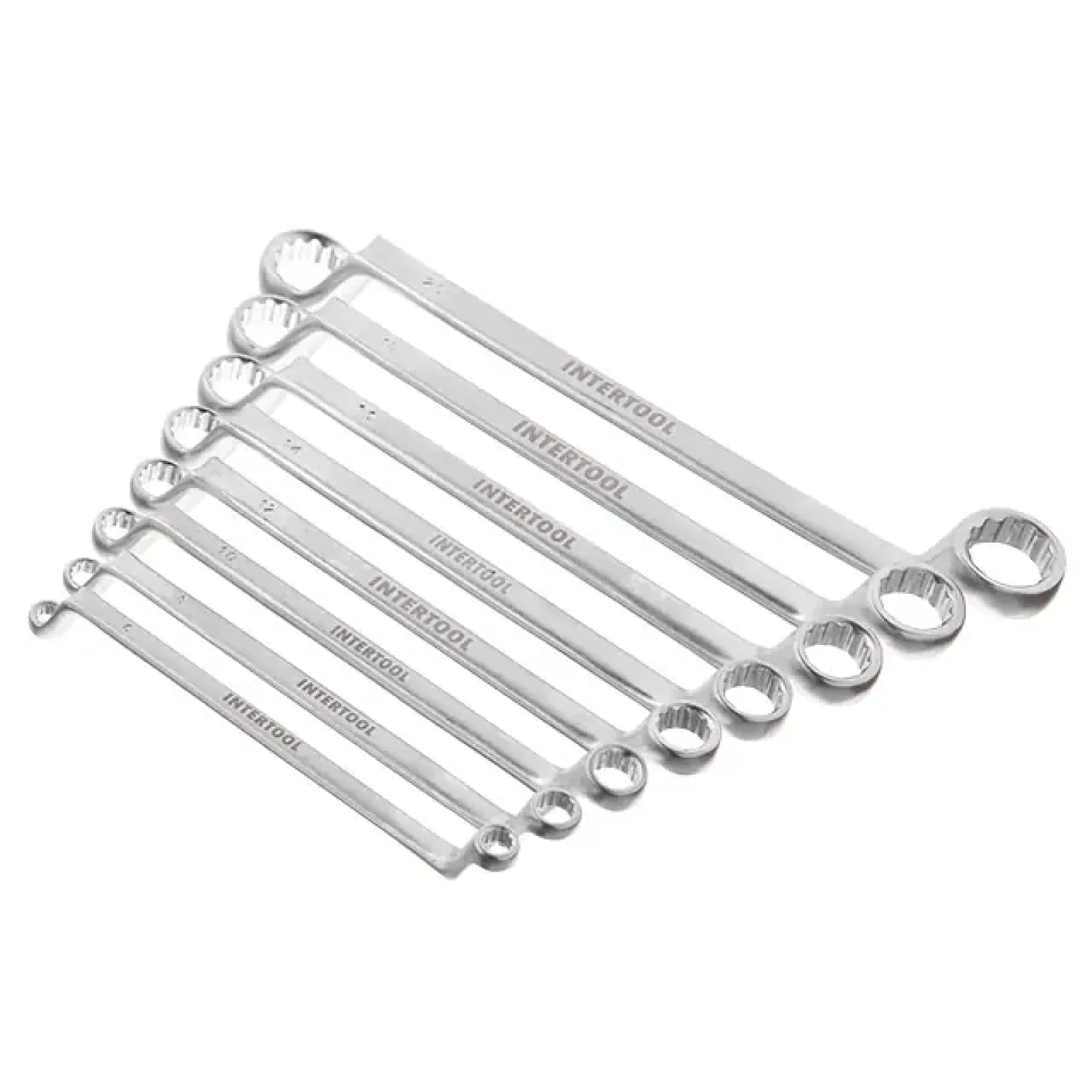 Набір ключів накидних, 8 шт., 6-22 мм., Cr-V INTERTOOL (HT-1102) UA