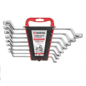 Набір ключів накидних, 8 шт., 6-22 мм., Cr-V INTERTOOL (HT-1102) UA