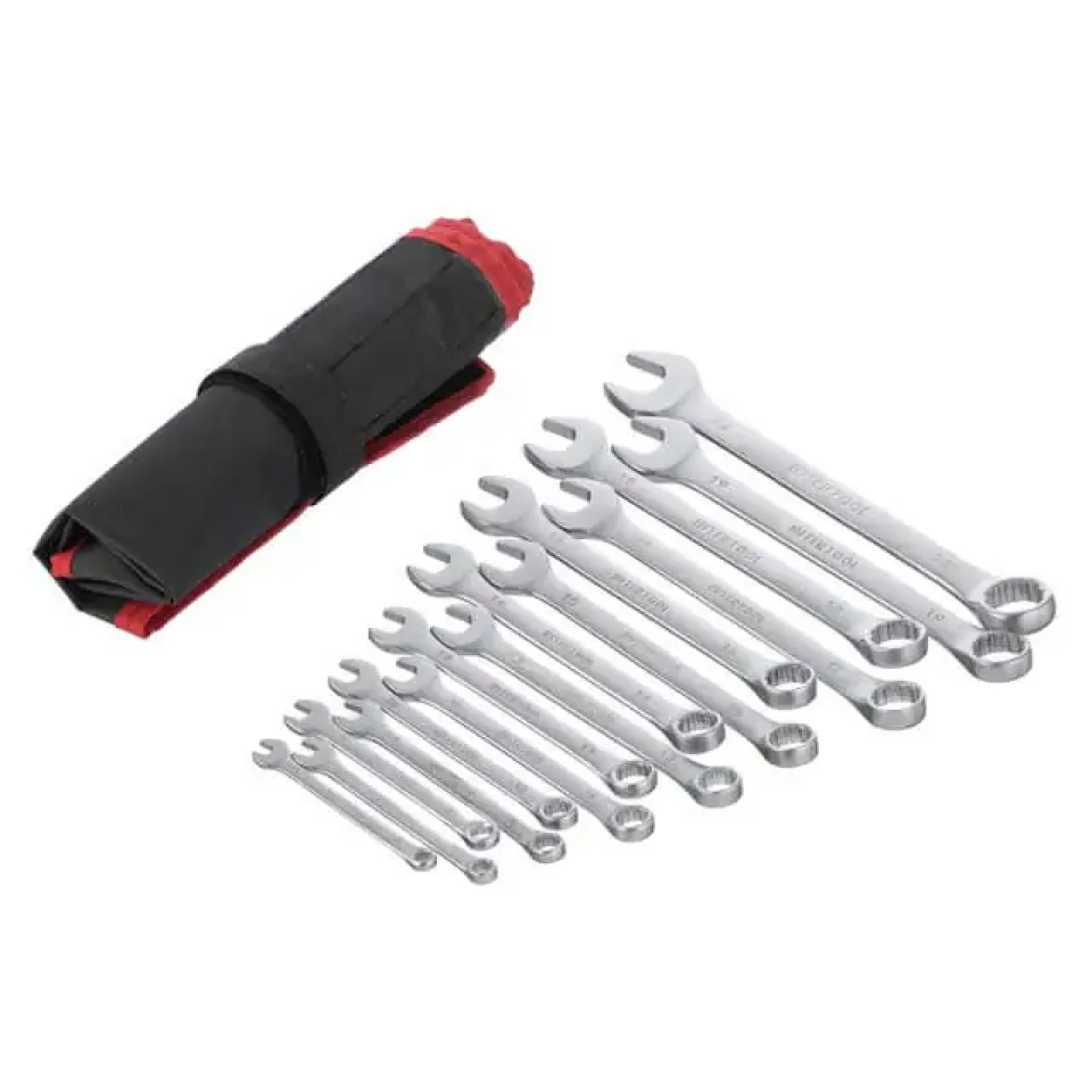 Набір ключів комбінованих, 15 шт., 6-19, 22 мм, Cr-V, чохол INTERTOOL (HT-1204) UA