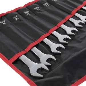 Набір ключів комбінованих, 15 шт., 6-19, 22 мм, Cr-V, чохол INTERTOOL (HT-1204) UA