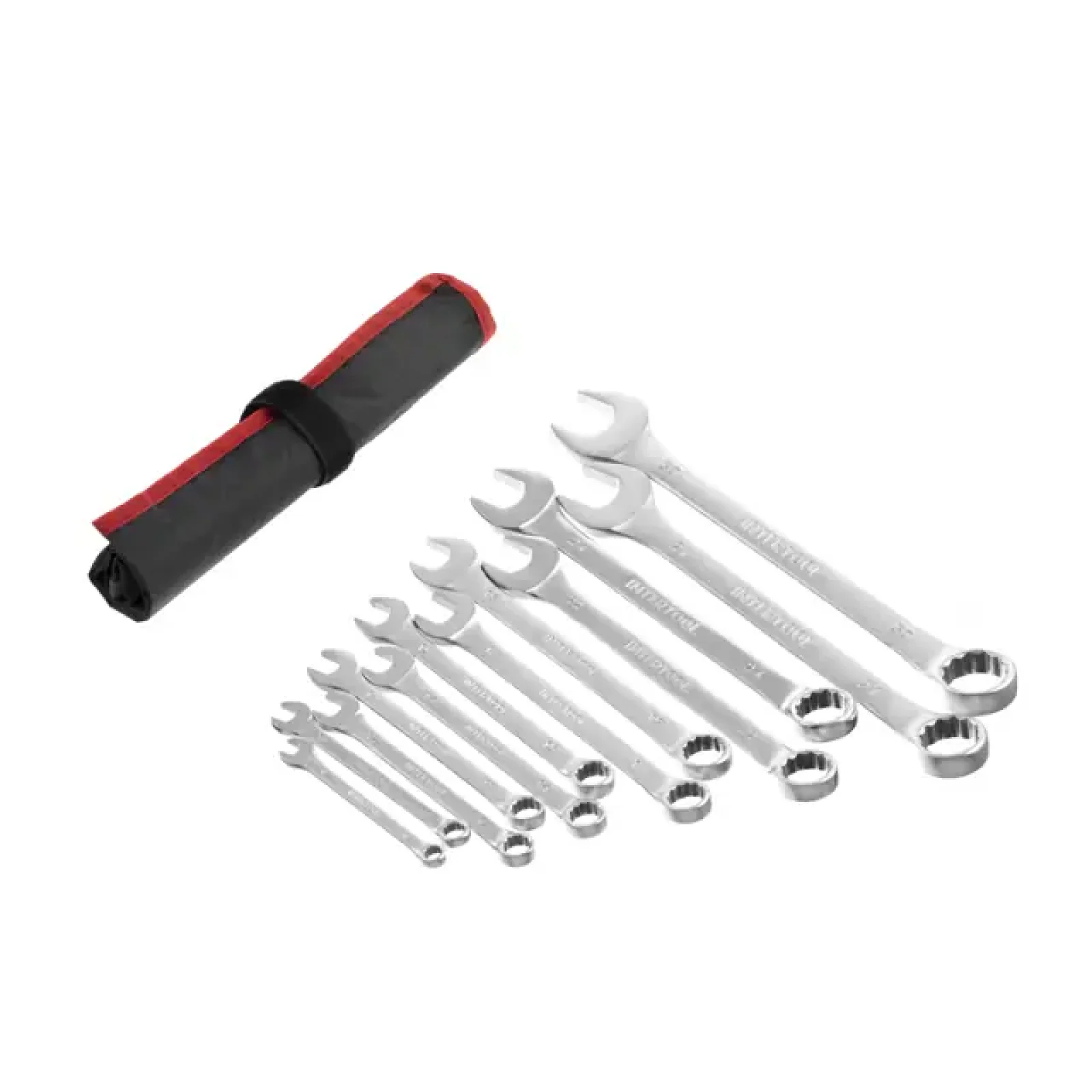 Набір ключів комбінованих, 12 шт., 8-30 мм, Cr-V, чохол INTERTOOL (HT-1251) UA