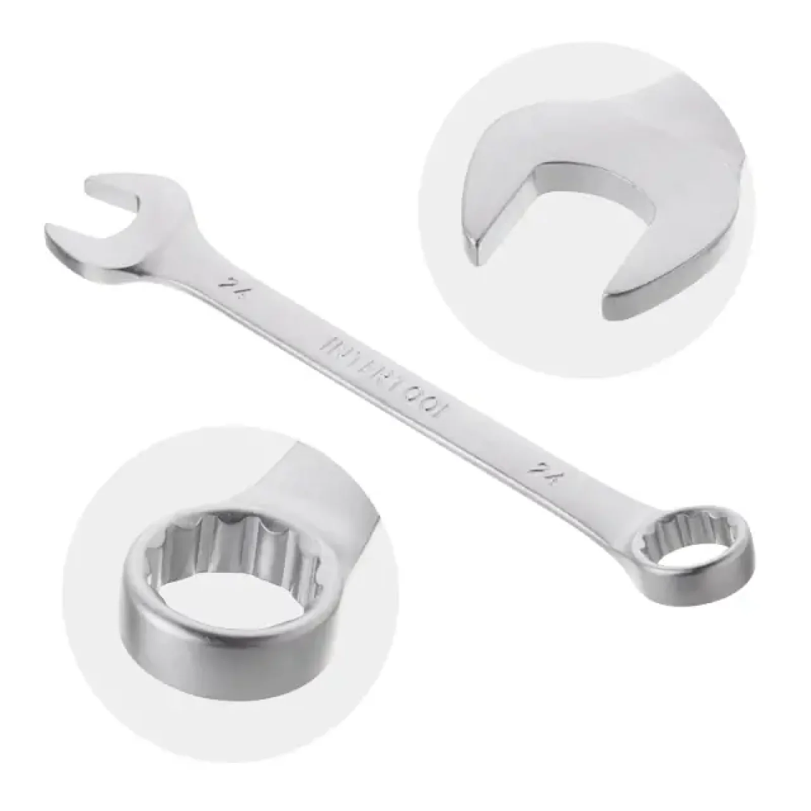 Набір ключів комбінованих, 14 шт., 6-24 мм, Cr-V INTERTOOL (HT-1252) UA