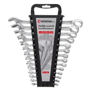 Набір ключів комбінованих, 14 шт., 6-24 мм, Cr-V INTERTOOL (HT-1252) UA