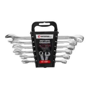 Набір ключів комбінованих, 6 шт., 8-17 мм, Cr-V, DIN3113, STORM INTERTOOL (XT-1001) UA