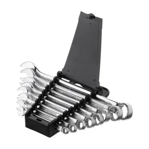 Набір ключів комбінованих, 8 шт.,6-19 мм, Сr-V, DIN3113, STORM INTERTOOL (XT-1002) UA