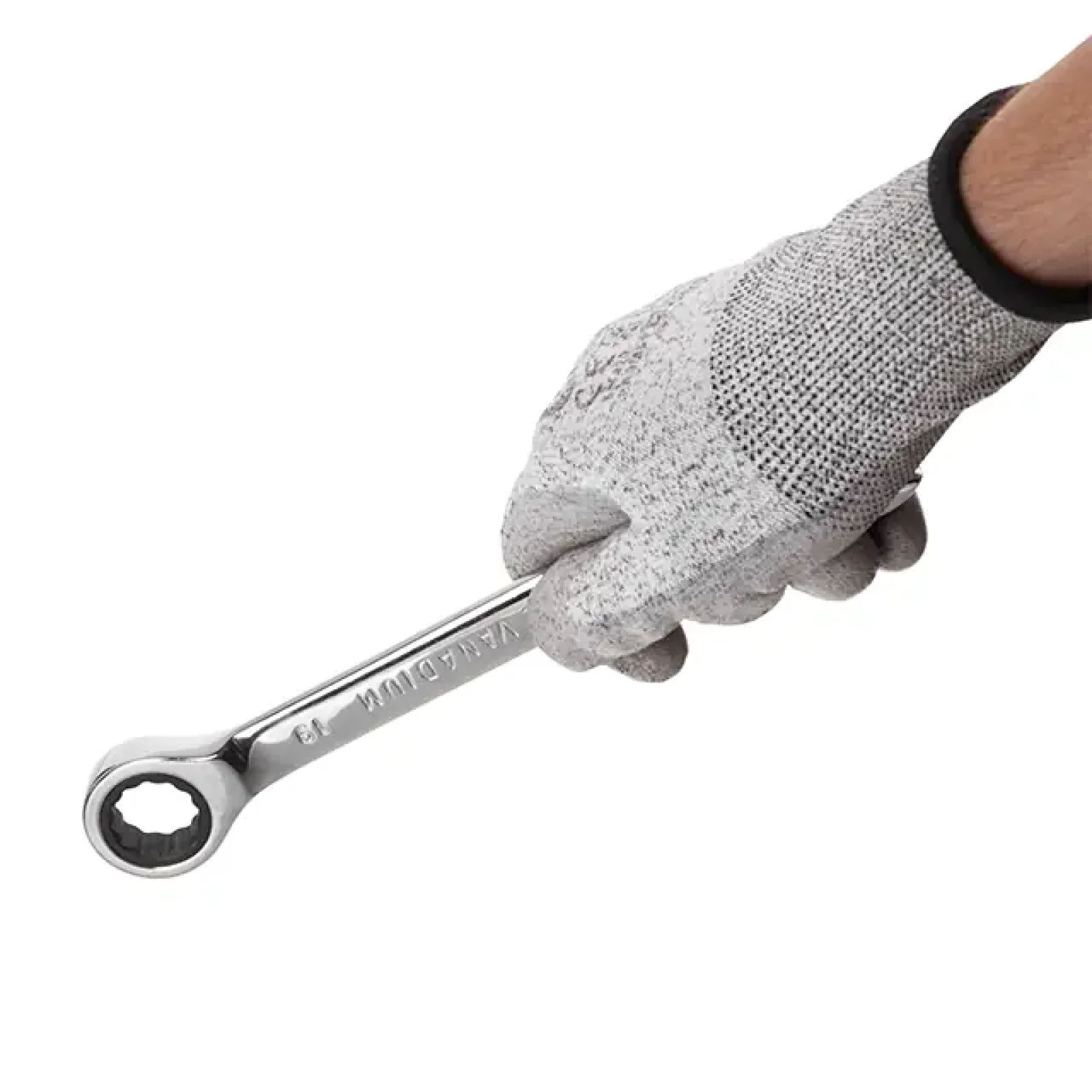 Набір ключів комбінованих, з тріскачкою, 11 шт., 8-19 мм, Cr-V, професійний, DIN3113 INTERTOOL (XT-1304) UA