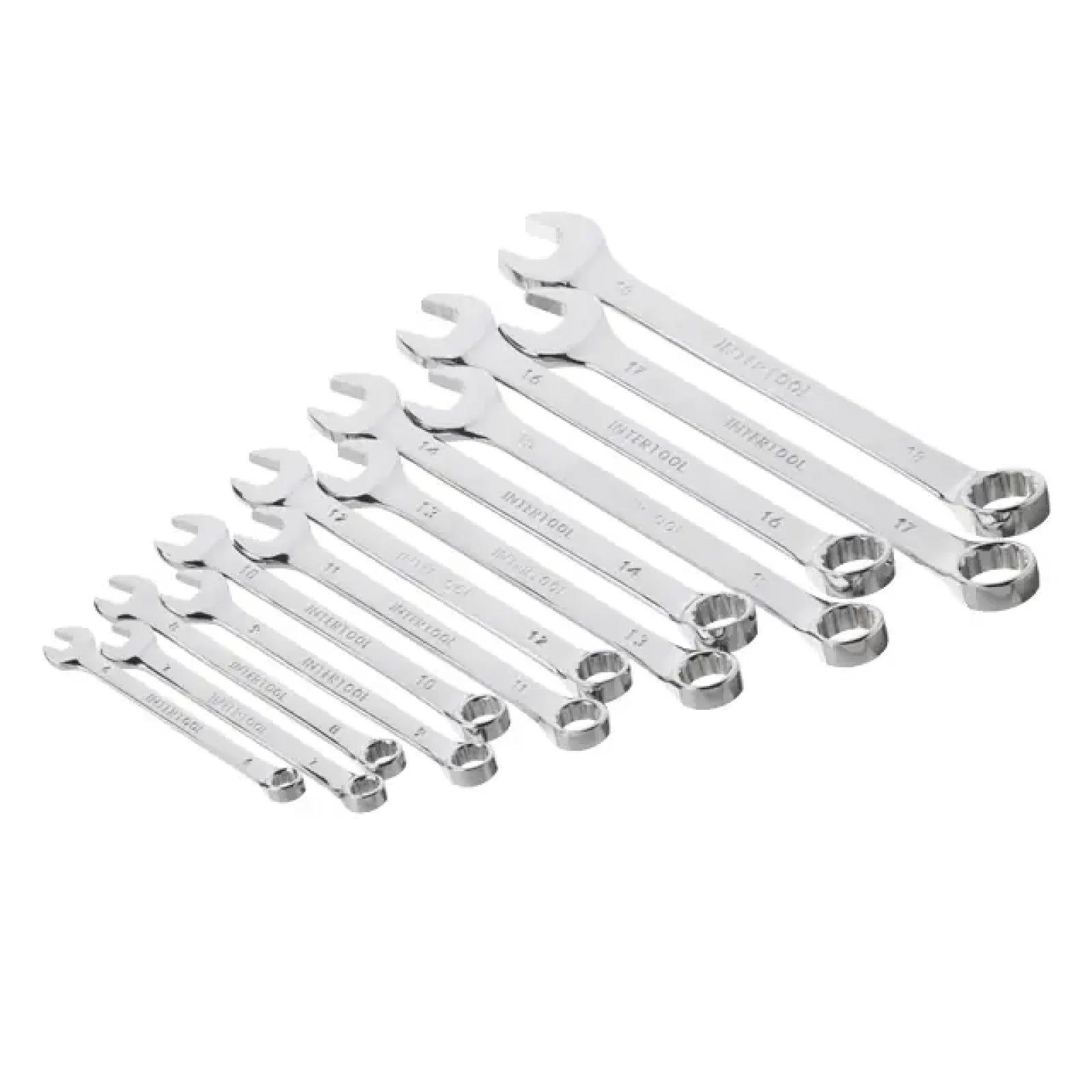 Набір ключів комбінованих, 25 шт., 6-32 мм, професійні, DIN3113, чохол INTERTOOL (XT-1526) UA