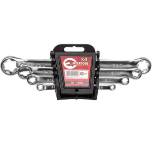 Набір ключів накидних TORX, 4 шт., E6-E24, Cr-V INTERTOOL (XT-1400) UA