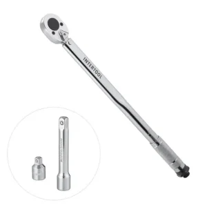 Ключ динамометричний 1/2", 28-210 Нм, перехідник 1/2"×3/8", подовжувач 125 мм 1/2",STORM INTERTOOL (XT-9007) UA