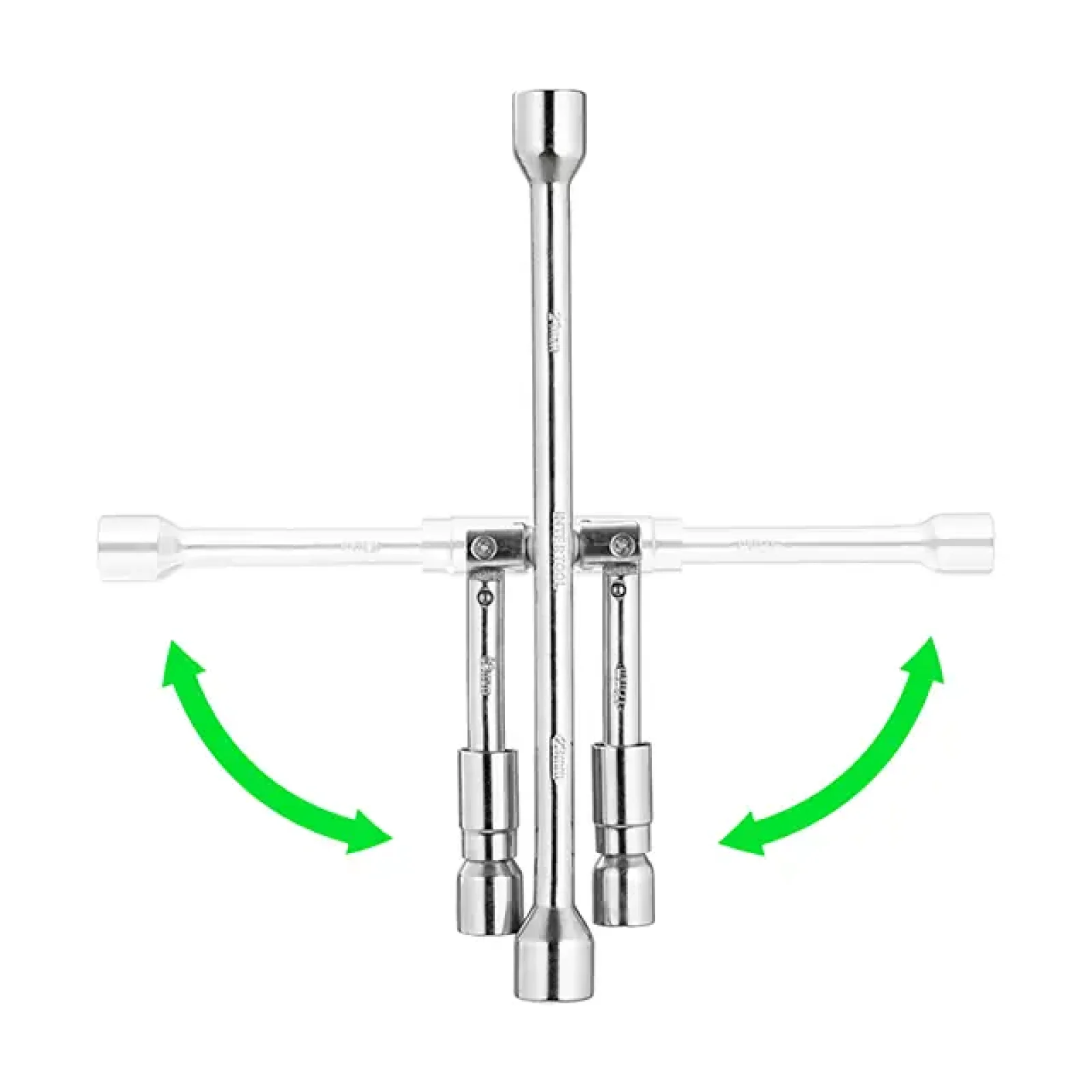 Ключ балонний розкладний, 17×19×21×23 мм INTERTOOL (HT-1596) UA
