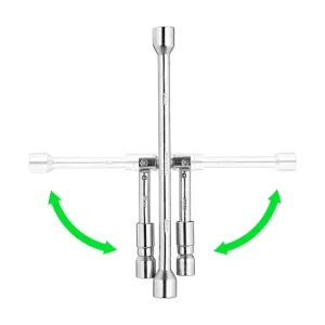 Ключ балонний розкладний, 17×19×21×23 мм INTERTOOL (HT-1596) UA