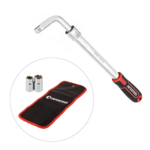 Ключ балонний телескопічний, 1/2", 17×19 мм, 21×23 мм, Cr-V, чохол, STORM INTERTOOL (HT-1601) UA