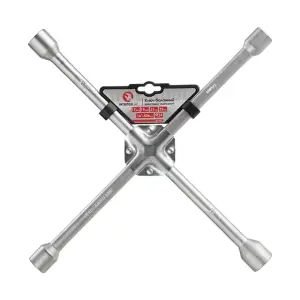 Ключ балонний хрестовий, укріплений, 406×16 мм, 17×19×21×22 мм INTERTOOL (HT-1597) UA